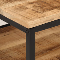 Thumbnail for Couchtisch 45x45x35 cm Raues Massivholz Mango