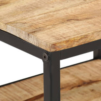 Thumbnail for Couchtisch 55x55x45 cm Raues Massivholz Mango