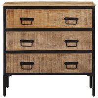 Thumbnail for Sideboard 70x35x70 cm Massives Raues Mangoholz