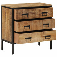 Thumbnail for Sideboard 70x35x70 cm Massives Raues Mangoholz
