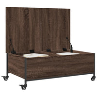 Thumbnail for Couchtisch mit Rollen Braun Eiche 91x55x34 cm Holzwerkstoff