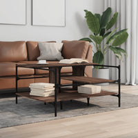 Thumbnail for Couchtisch Braun Eichen-Optik 100x100x48,5 cm Holzwerkstoff