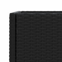 Thumbnail for Pflanzkübel mit Ablage Schwarz Poly Rattan