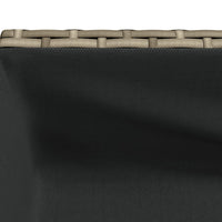Thumbnail for Pflanzkübel mit Ablage Grau Poly Rattan