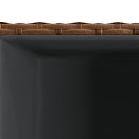 Thumbnail for Pflanzkübel 3 Stk. Braun Poly Rattan