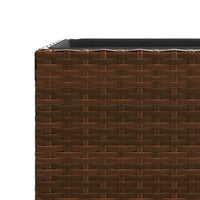 Thumbnail for Pflanzkübel 3 Stk. Braun Poly Rattan