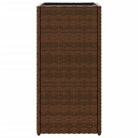 Thumbnail for Pflanzkübel Braun 30x30x60 cm Poly Rattan