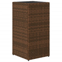 Thumbnail for Pflanzkübel Braun 30x30x60 cm Poly Rattan