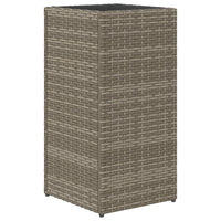 Thumbnail for Pflanzkübel Grau 30x30x60 cm Poly Rattan