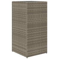 Thumbnail for Pflanzkübel Grau 40x40x80 cm Poly Rattan