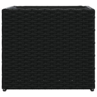 Thumbnail for Pflanzkübel Schwarz 36x30x32 cm Poly Rattan