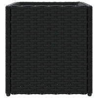 Thumbnail for Pflanzkübel Schwarz 36x30x32 cm Poly Rattan