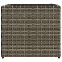 Thumbnail for Pflanzkübel Grau 36x30x32 cm Poly Rattan