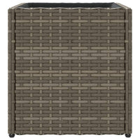 Thumbnail for Pflanzkübel Grau 36x30x32 cm Poly Rattan