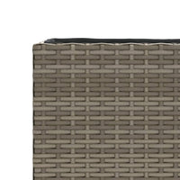 Thumbnail for Pflanzkübel Grau 36x30x32 cm Poly Rattan