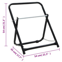 Thumbnail for Schlauchwagen 48 cm 45 kg Schwarz Pulverbeschichteter Stahl