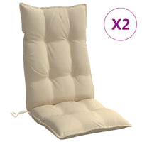 Thumbnail for Hochlehner-Auflagen 2 Stk. Beige Oxford-Gewebe