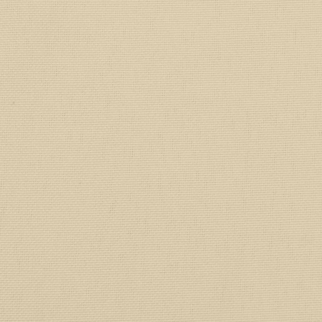 Niedriglehner-Auflagen 6 Stk. Beige Oxford-Gewebe