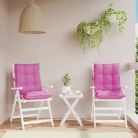 Thumbnail for Niedriglehner-Auflagen 2 Stk. Rosa Oxford-Gewebe