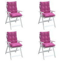 Thumbnail for Niedriglehner-Auflagen 4 Stk. Rosa Oxford-Gewebe