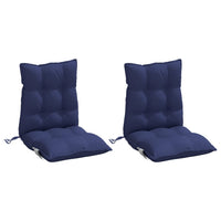 Thumbnail for Niedriglehner-Auflagen 2 Stk. Marineblau Oxford-Gewebe
