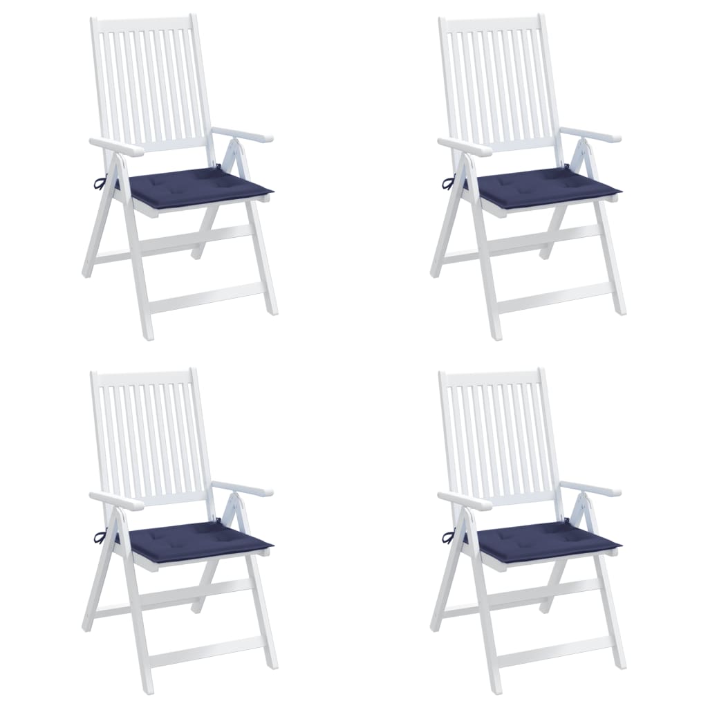 Palettenkissen 4 Stk. Marineblau 40x40x3 cm Oxford-Gewebe