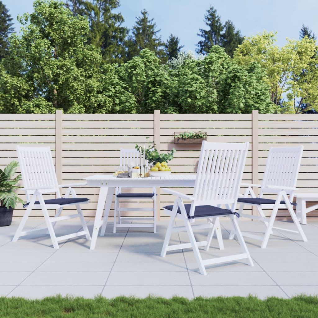 Palettenkissen 4 Stk. Marineblau 40x40x3 cm Oxford-Gewebe