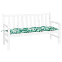 Thumbnail for Gartenbank-Auflage Blattmuster 150x50x7 cm Oxford-Gewebe