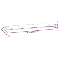 Thumbnail for Gartenbank-Auflage Marineblau 180x50x7 cm Oxford-Gewebe