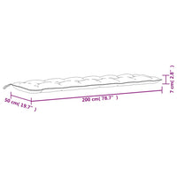 Thumbnail for Gartenbank-Auflage Marineblau 200x50x7 cm Oxford-Gewebe