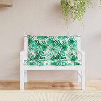 Thumbnail for Gartenbank-Auflagen 2 Stk. Blattmuster 100x50x7cm Oxford-Gewebe