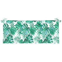 Thumbnail for Gartenbank-Auflagen 2 Stk. Blattmuster 120x50x7cm Oxford-Gewebe