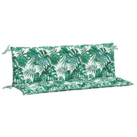 Thumbnail for Gartenbank-Auflagen 2 Stk. Blattmuster 150x50x7cm Oxford-Gewebe