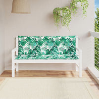 Thumbnail for Gartenbank-Auflagen 2 Stk. Blattmuster 150x50x7cm Oxford-Gewebe