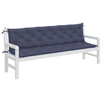 Thumbnail for Gartenbank-Auflagen 2 Stk. Marineblau 200x50x7 cm Oxford-Gewebe