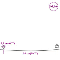 Thumbnail for Abdeckplane Weiß Ø 2,6 m 650 g/m²
