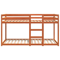 Thumbnail for Etagenbett Wachsbraun 80x200 cm Massivholz Kiefer