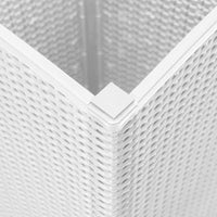 Thumbnail for Pflanzkübel 2 Stk. Weiß 32,5x32,5x57 cm PP