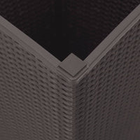 Thumbnail for Pflanzkübel 2 Stk. Braun 32,5x32,5x57 cm PP