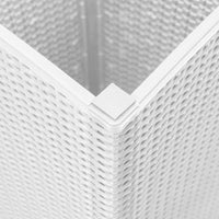 Thumbnail for Pflanzkübel 4 Stk. Weiß 32,5x32,5x57 cm PP