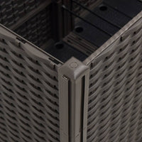 Thumbnail for Pflanzkübel mit Rankgitter Braun 160x40x140 cm PP