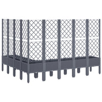 Thumbnail for Pflanzkübel mit Rankgitter Grau 200x160x142 cm PP
