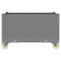 Thumbnail for Pflanzkasten mit Rollen Hellgrau 80x50x54 cm PP