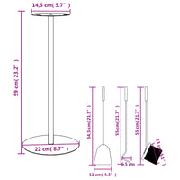 Thumbnail for 4-tlg. Kaminwerkzeug-Set 22x59 cm Stahl