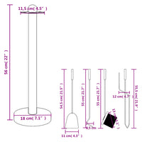 Thumbnail for 5-tlg. Kaminwerkzeug-Set 18x56 cm Stahl