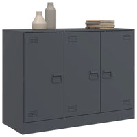 Thumbnail for Sideboard Anthrazit 99x39x73 cm Stahl