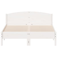 Thumbnail for Massivholzbett ohne Matratze Weiß 120x200 cm Kiefernholz