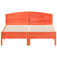 Thumbnail for Massivholzbett ohne Matratze Wachsbraun 120x200 cm Kiefernholz