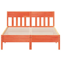 Thumbnail for Massivholzbett ohne Matratze Wachsbraun 120x200 cm Kiefernholz