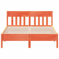 Thumbnail for Massivholzbett ohne Matratze Wachsbraun 135x190 cm Kiefernholz